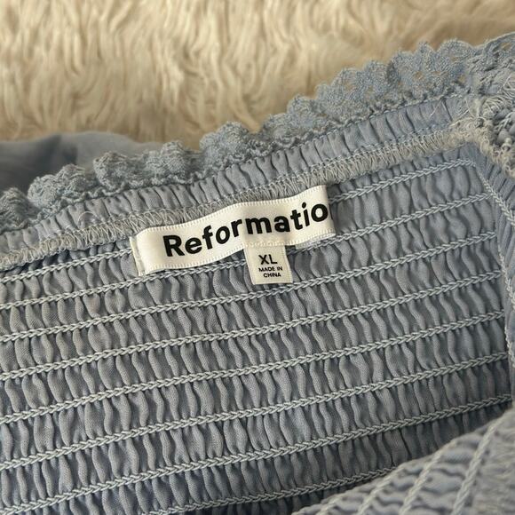 Reformation Light Blue Midi Dress - Picture 5 of 7